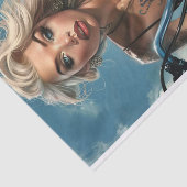 Biker Babe8 Tissuepapier (Detail)