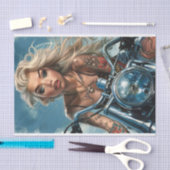 Biker Babe8 Tissuepapier (Craft)