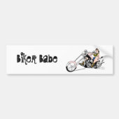 Biker Babe Bumpersticker (Voorkant)
