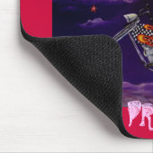 Biker Babe Mousepad Muismat (Hoek)