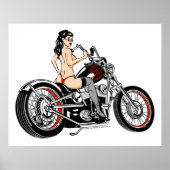 Biker Babe Poster (Voorkant)