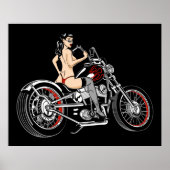Biker Babe Poster (Voorkant)