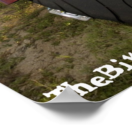 Biker Babe Poster - Brunette Biker Babe (Hoek)