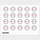 Biker Babe Ronde Sticker (Vel)