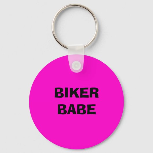 BIKER BABE SLEUTELHANGER (Voorkant)