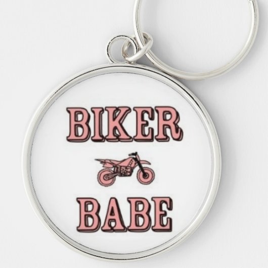 Biker Babe Sleutelhanger (Voorkant)