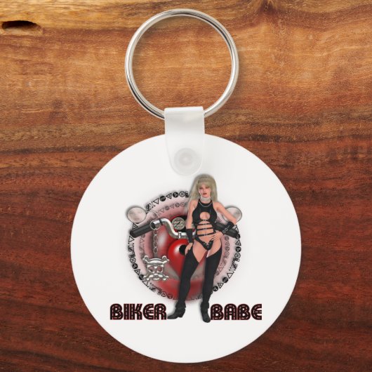 Biker Babe - Sleutelhanger (Voorkant)