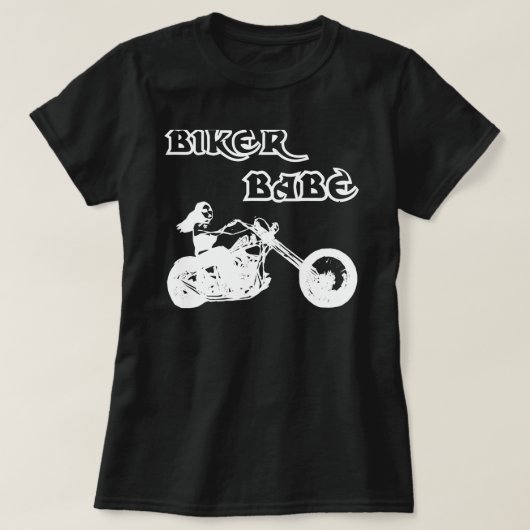 Biker Babe T-shirt (Design voorkant)