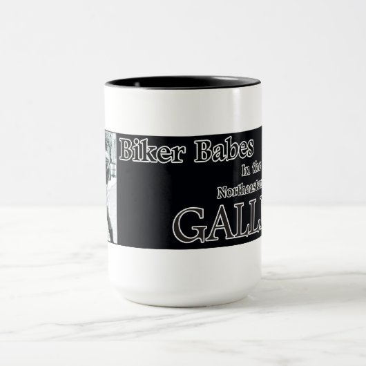 Biker Babes wraparound mok (Midden)