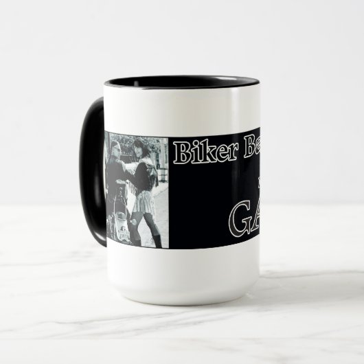 Biker Babes wraparound mok (Voorkant links)