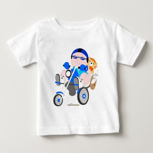 Biker baby boy T-shirt (Voorkant)