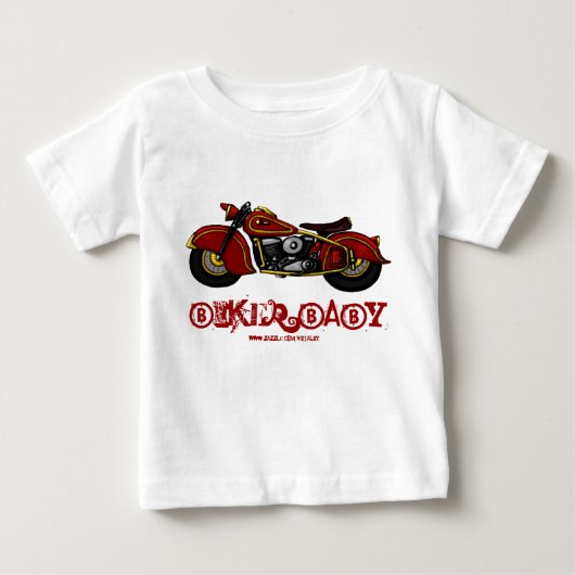Biker baby grappig t-shirt (Voorkant)