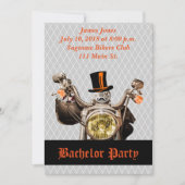 Biker Bachelor Party Invitation for Motorcycle Kaart (Voorkant)