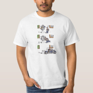 Biker bij Museum white T shirt