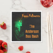 Biker Billy Halloween Skeleton Black & Oranje Servet (Insitu)