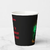 Biker Billy Halloween Skeleton Papieren Bekers (Links)