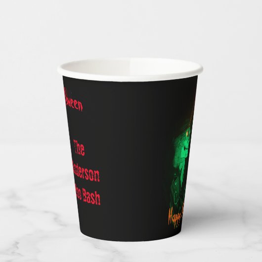 Biker Billy Halloween Skeleton Papieren Bekers (Links)