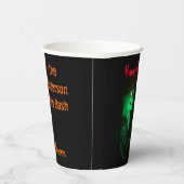 Biker Billy Halloween Skeleton Papieren Bekers (Rechts)