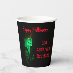 Biker Billy Halloween Skeleton Papieren Bekers