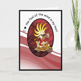 BIKER BIRTHDAY CARD Love Wind Kaart