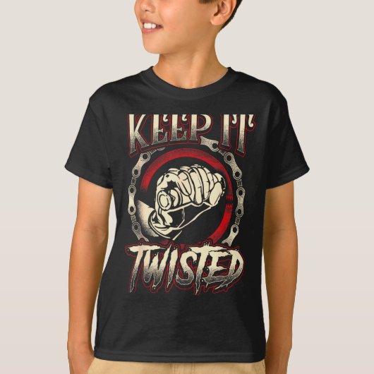 Biker Blijf het Verdraaid Grappig Motorfiets Vuiln T-shirt (Voorkant)