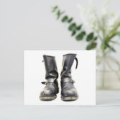Biker Boots Briefkaart (Staand voorkant)