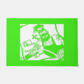 Biker Bro groene deurmat (Voorkant)
