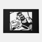 Biker Bro zwarte deurmat (Voorkant)