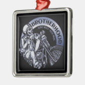Biker Brotherhood Black Metal Ornament (Links)