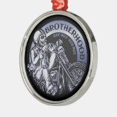Biker Brotherhood Black Metalen Ornament (Links)