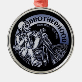 Biker Brotherhood Black Metalen Ornament