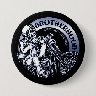 Biker Brotherhood Button