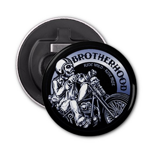 Biker Brotherhood Button Flesopener (Voorkant)