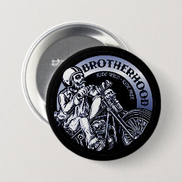 Biker Brotherhood Ronde Button 7,6 Cm
