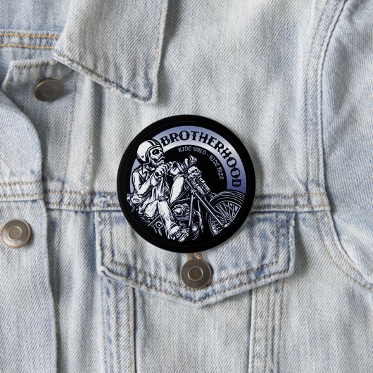 Biker Brotherhood Ronde Button 7,6 Cm (In situ)