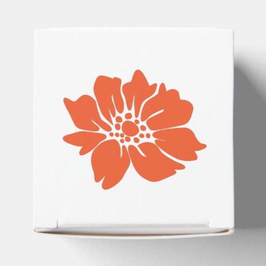 Biker Bruiloft Favor Box Zwart en Sinaasappel Bedankdoosjes (Bovenkant)