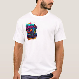 Biker Burn the Road T-shirt Motorrijder Tee