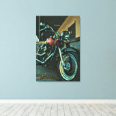 Biker-cadeaus Canvas Afdruk (Insitu (Houten vloer))