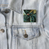 Biker-cadeaus Vierkante Button 5,1 Cm (In situ)