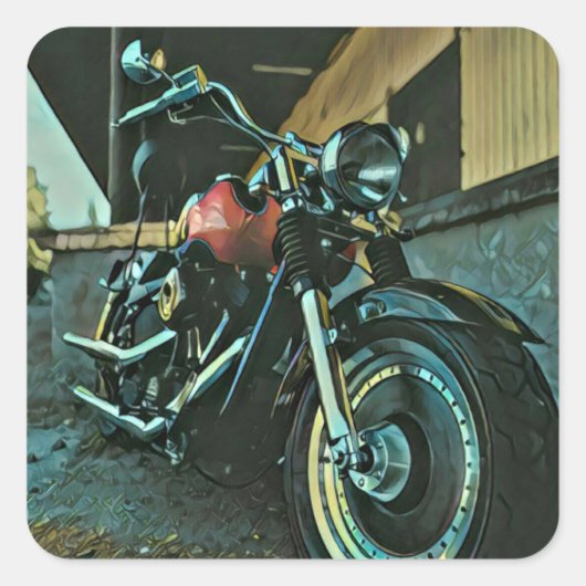 Biker-cadeaus Vierkante Sticker (Voorkant)