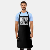Biker chef apron schort (Gedragen)