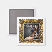 "Biker Chic" Magneet om uw koelkast te verbeteren (Voorkant / Achterkant)