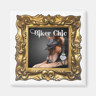 "Biker Chic" Magneet om uw koelkast te verbeteren