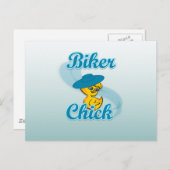 Biker Chick #3 Briefkaart (Voorkant / Achterkant)