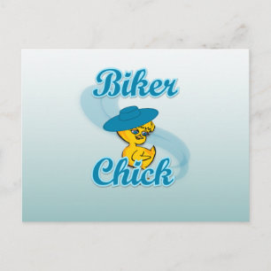 Biker Chick #3 Briefkaart