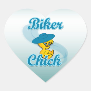 Biker Chick #3 Hart Sticker
