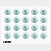 Biker Chick #3 Ronde Sticker (Vel)