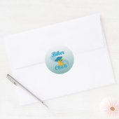 Biker Chick #3 Ronde Sticker (Envelop)