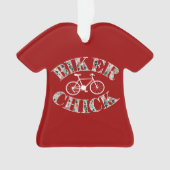 Biker Chick Bike Ornament (voorkant)