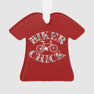 Biker Chick Bike Ornament